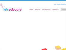 Tablet Screenshot of letseducate.ie